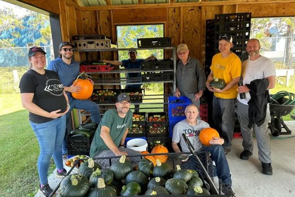 CR-BPS team harvested 769 pounds of food